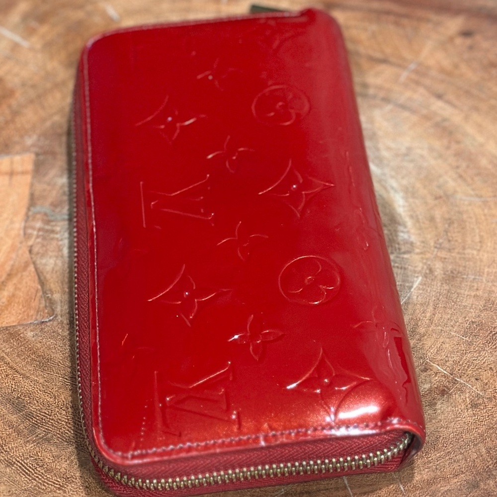 Louis Vuitton Vernis Zippy Wallet Red CA4010 Dust bag LV box - Picture 12 of 13